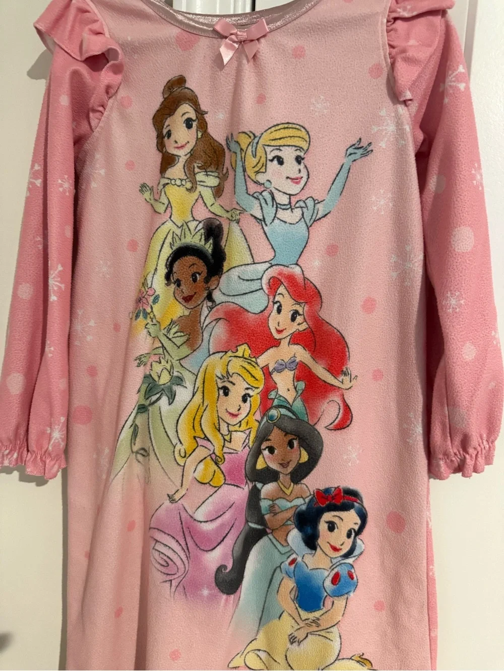 Disney Pink Princesses Girls' Long Sleeve Nightgown 5T - Picture 2 of 2